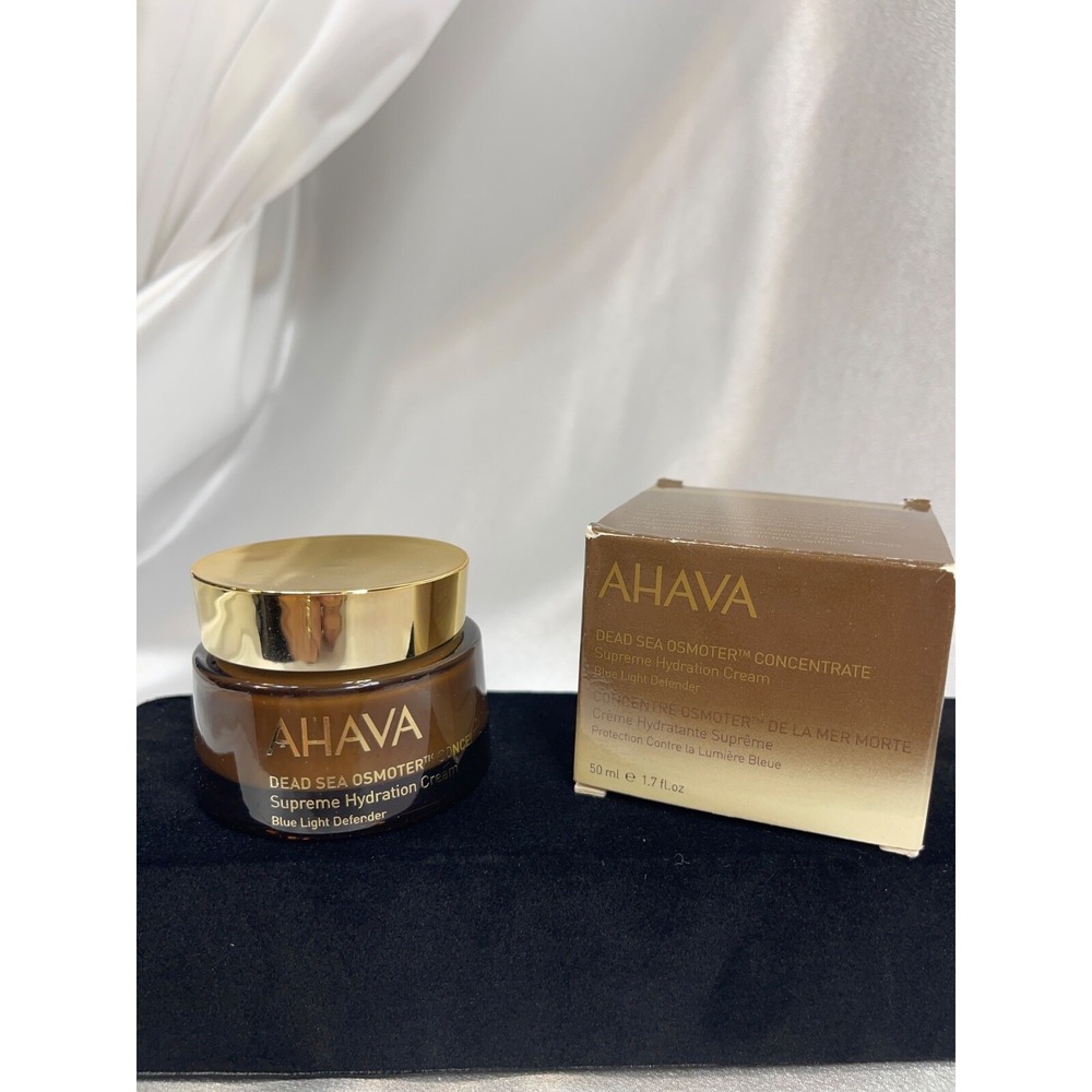 AHAVA Dead Sea Osmoter Concentrate Supreme Hydration Cream 1.7 oz blue light def